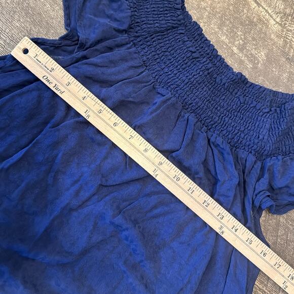 Tommy Bahama St. Lucia Off The Shoulder Tier Maxi Linen Dress Size L - Picture 5 of 9